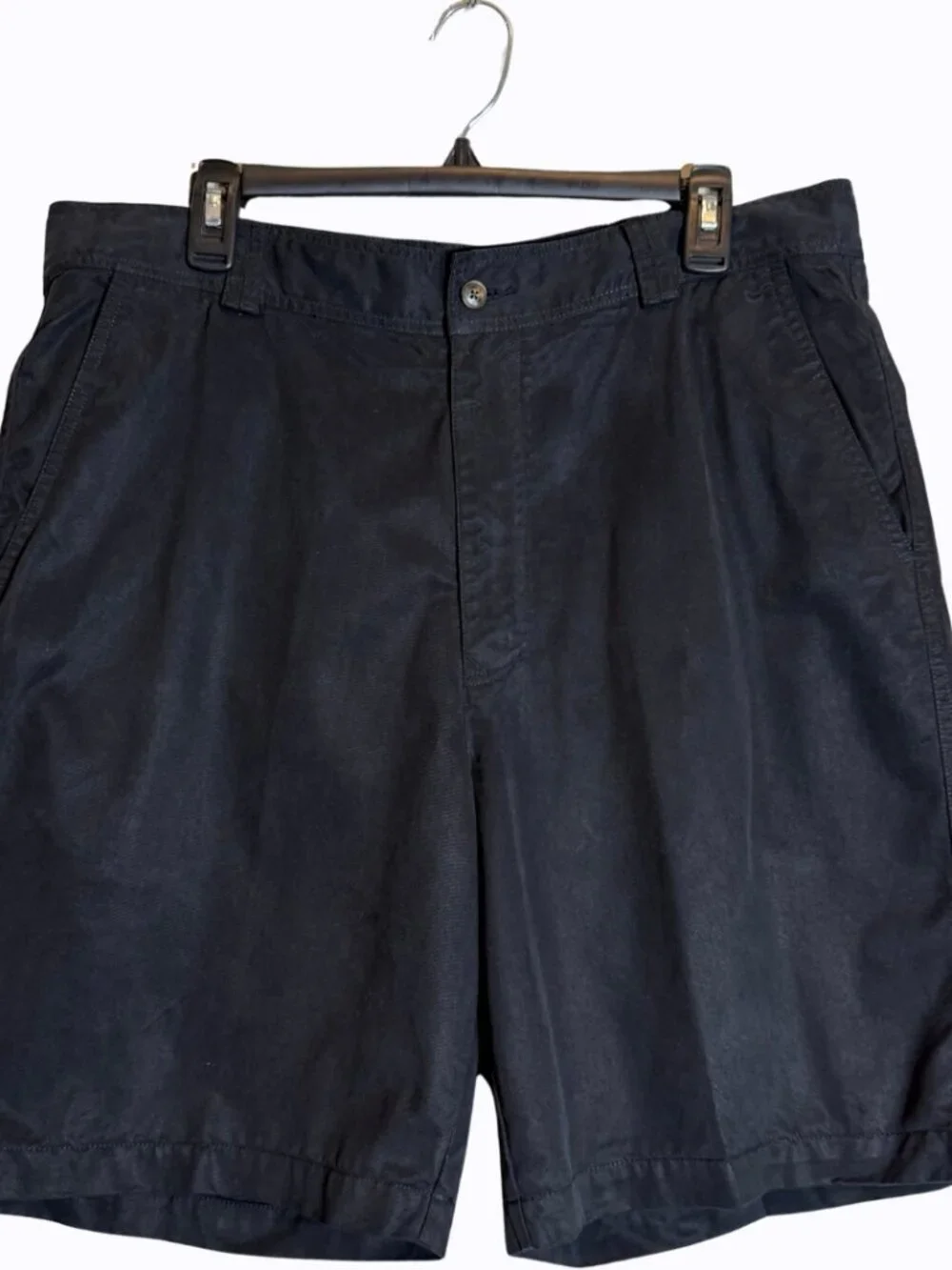 Vintage Tommy Bahama Flat Front Chino Shorts Men's 36 Black 9